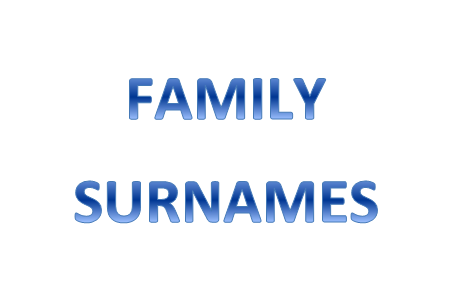 My Family Surnames